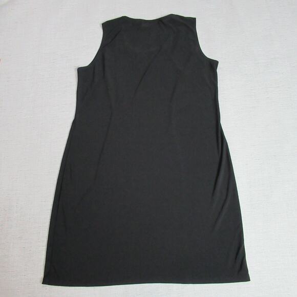 Ellen Parker Dress Womens L Red Black Sleeveless Colorblock Mod Retro Bodycon - Picture 5 of 10